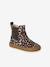 Boots bébé fille cuir zippées brun+jaune d'or+marine+vieux rose 1 - vertbaudet enfant 