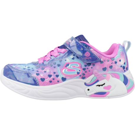 Baskets enfant fille légère souple Multicolore rose+Violet marine 8 - vertbaudet enfant 