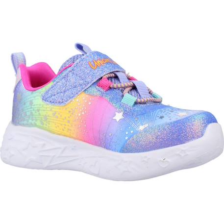 Baskets bébé fille légère Bleu+Multicolore violet 5 - vertbaudet enfant 