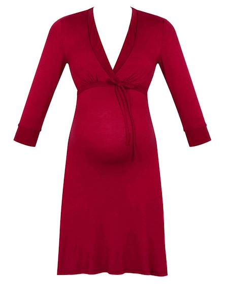 Chemise de nuit de maternité et d'allaitement milk Bordeaux 1 - vertbaudet enfant 