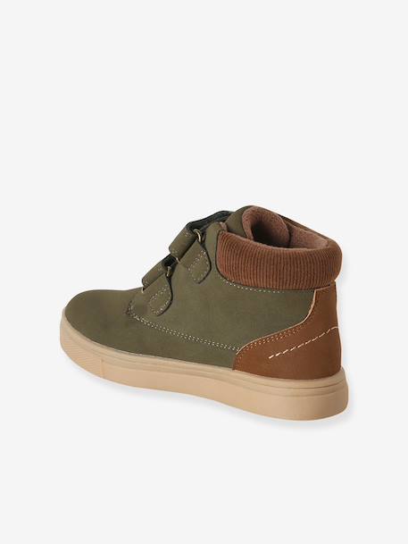 Boots enfant garçon à scratchs kaki+marine 3 - vertbaudet enfant 
