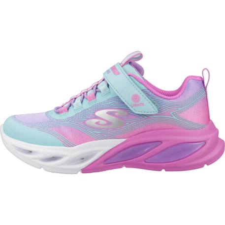 Chaussures de sport lumineuses s-lights cosmic glow – enfant junior Bleu turquoise+Rosa 2 - vertbaudet enfant 