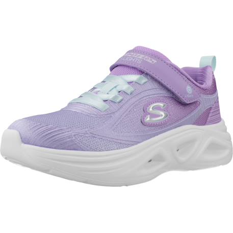 Baskets enfant fille en tricot souple Rose+Violet et aqua 10 - vertbaudet enfant 