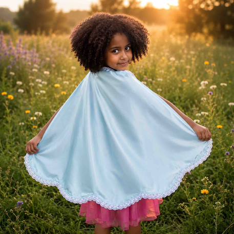 Cape à colorier réversible princesse Turquoise 3 - vertbaudet enfant 