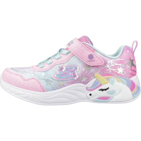 Baskets enfant fille légère souple Rose et turquoise+Violet et rose vif 2 - vertbaudet enfant 