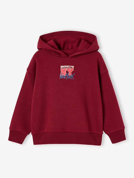 Sweat à capuche garçon marine+rouge chiné 5 - vertbaudet enfant 