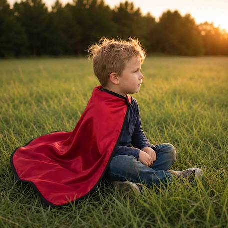 Cape à colorier réversible super héros Rouge 3 - vertbaudet enfant 