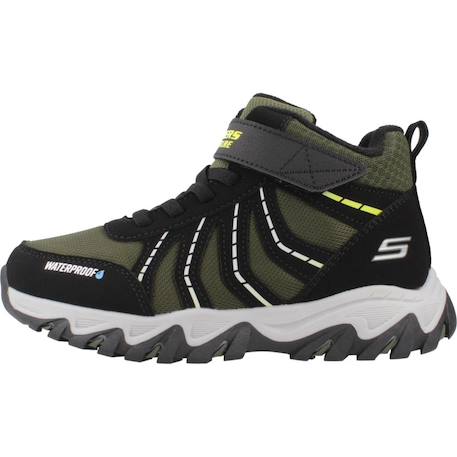 Basket garçon synthétique légère et souple Vert bkgr+Vert et noir 8 - vertbaudet enfant 