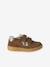 Baskets enfant fille cuir à scratchs beige+marron+vieux rose 7 - vertbaudet enfant 