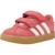 Basket bébé fille en cuir court velcro Rose vif 4 - vertbaudet enfant 