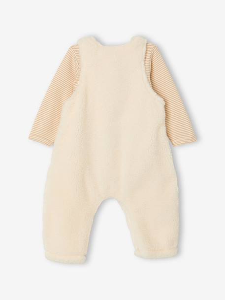 Ensemble salopette et body bébé garçon vanille 4 - vertbaudet enfant 