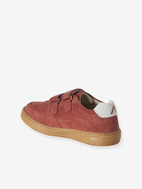 Baskets enfant fille cuir à scratchs vieux rose 3 - vertbaudet enfant 
