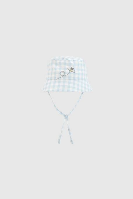 Bébé-Accessoires-Bonnet, écharpe, gants-Bob bébé à carreaux