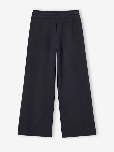 Pantalon large fille anthracite+beige 2 - vertbaudet enfant 