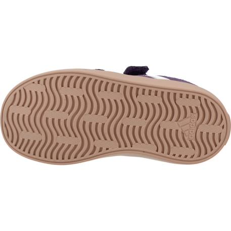 Baskets fille en cuir à scratch court Violet 6 - vertbaudet enfant 