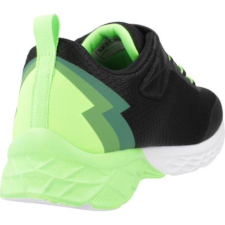 Basket garçon synthétique légère et souple Noir et citron 3 - vertbaudet enfant 