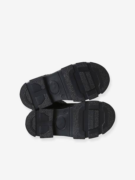 Boots fille cuir zippées noir 5 - vertbaudet enfant 
