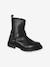 Boots fille cuir zippées noir 1 - vertbaudet enfant 