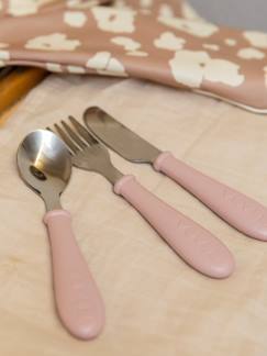 Puériculture-Repas-Vaisselle, coffret repas-Set 3 couverts d'apprentissage inox