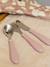 Set 3 couverts d'apprentissage inox airy green+old pink+rose+vert 11 - vertbaudet enfant 