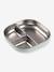 Assiette compartimentée inox rose+vert 10 - vertbaudet enfant 