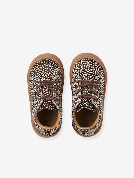 Chaussures premiers pas bébé lacets brun+fuchsia+marron+rose 4 - vertbaudet enfant 