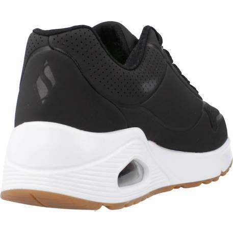 Baskets enfant fille légère souple Blanc+Noir 9 - vertbaudet enfant 