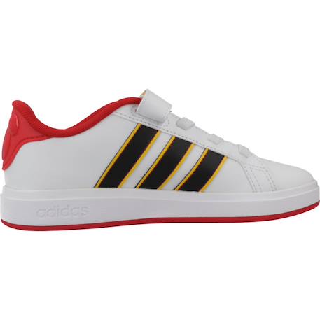 Basket garçon grand court mickey Blanc+Blanc white 1 - vertbaudet enfant 