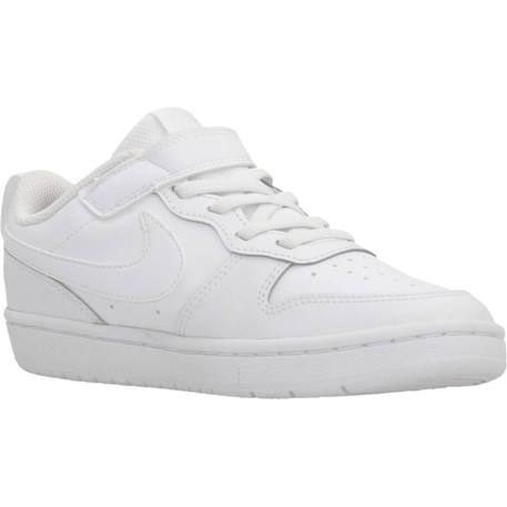 Baskets enfant garçon en cuir court Blanc 5 - vertbaudet enfant 