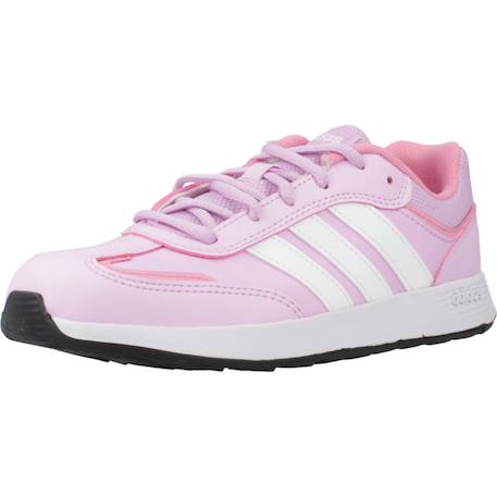 Baskets fille en textile à scratch running légère Rose 4 - vertbaudet enfant 