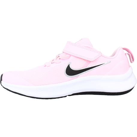Baskets enfant fille en textile Noir+Rose vif 8 - vertbaudet enfant 