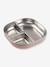 Assiette compartimentée inox rose+vert 4 - vertbaudet enfant 
