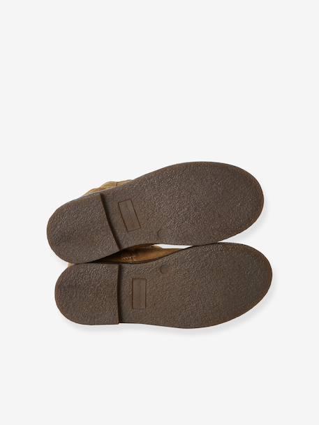 Boots fille cuir zippées marron 5 - vertbaudet enfant 