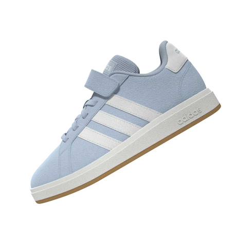 Baskets garçon en cuir à scratch rétro Bleu et noir 2 - vertbaudet enfant 