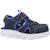 Sandales bébé garçon en textile légère souple Bleu marine+Noir et citron 5 - vertbaudet enfant 