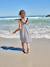 Robe fille sans manches marine+vieux rose 5 - vertbaudet enfant 