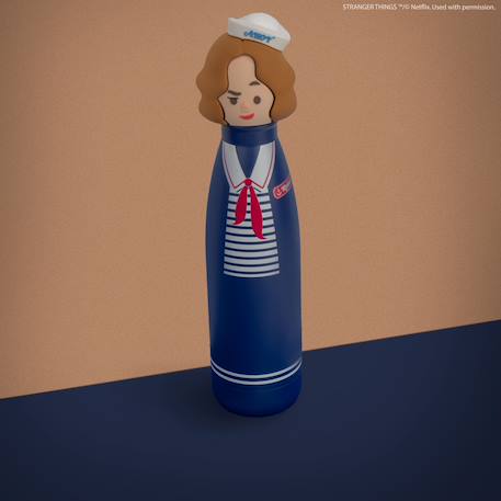 Gourde sculptée isotherme robin scoops ahoy - stranger things Bleu 2 - vertbaudet enfant 