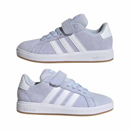Baskets garçon en cuir à scratch rétro Bleu et noir 4 - vertbaudet enfant 