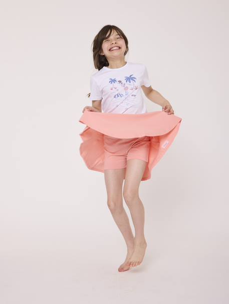 Jupe short 100% coton fille Rose 3 - vertbaudet enfant 