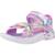Sandales enfant fille en textile confortable Bleu et violet+Bleu lvmt+Rose pkmt 4 - vertbaudet enfant 