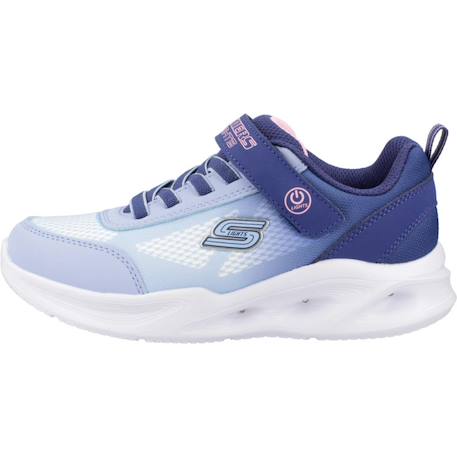 Basket fille synthétique lumineuse à led Bleu marine clair+Violet et turquoise+Violet tqlv 2 - vertbaudet enfant 