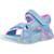 Sandales enfant fille en textile légère confortable Bleu+Bleu blmt+Violet lvmt 4 - vertbaudet enfant 