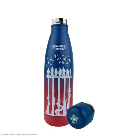 Gourde isotherme upside down - stranger things Bleu 3 - vertbaudet enfant 