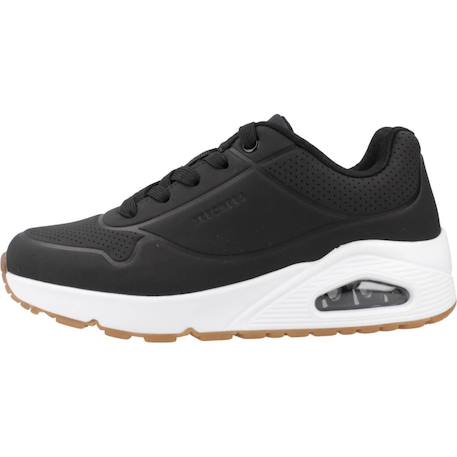 Baskets enfant fille légère souple Blanc+Noir 8 - vertbaudet enfant 