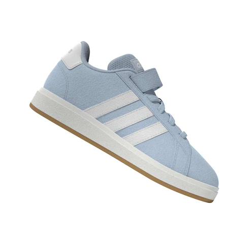 Baskets garçon en cuir à scratch rétro Bleu et noir 6 - vertbaudet enfant 