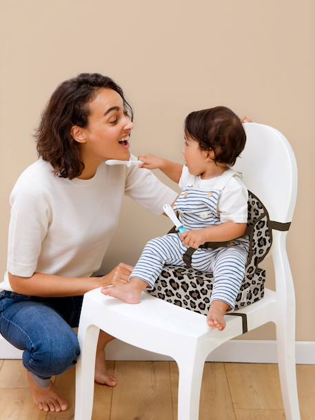 Rehausseur de chaise Easy up BABY TO LOVE gris étoiles+marron imprimé+rayé bleu 9 - vertbaudet enfant 