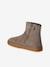 Boots fille cuir zippées taupe 3 - vertbaudet enfant 