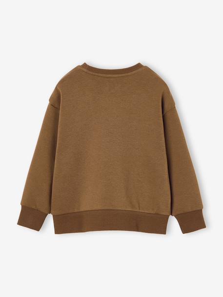 Sweat garçon col rond noisette 3 - vertbaudet enfant 