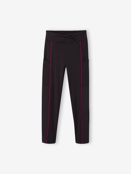 Legging sport fille anthracite 1 - vertbaudet enfant 