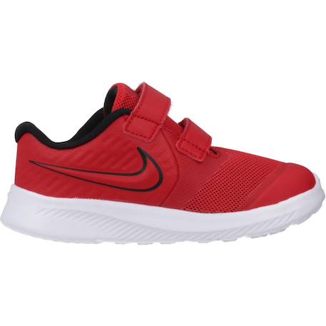 Baskets enfant garçon en cuir Rouge 1 - vertbaudet enfant 
